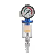 New 1/4" Spray Gun Air Regulator Gauge Air Pressure Regulator Paint Gun Filter