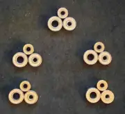 Hybrid Ceramic Bearings ABEC-7 Orange(5Sets):3x10x4;5x11x4;3x8x4 BassPro/Quantum