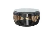 CR Tabanan Timber with Tempered Glass Top Coffee Table