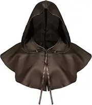 Medieval Hooded Cloak for Halloween Adult Unisex Hoody Capes for Costume Parties and Role Playing Event Festival