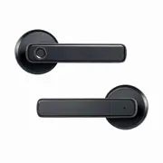 Smart Fingerprint Door Lock Password Electronic Lock Unlock Entry Door Knobs Lock for Bedroom Home Black
