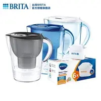 在飛比找森森購物網優惠-【德國BRITA】3.5L Marella馬利拉濾水壺+6入