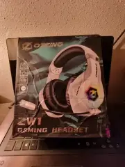 Ozeino Gaming Headset Wired for White Stereo Xbox PS4 PS5 Pro Sound Headphones