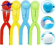 Snow Toys, Snowball Maker 4 Pack Snow Ball Shaper Molds Toys for Kids Snow Ball