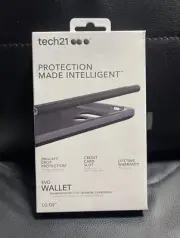 Tech21 Evo Wallet For LG G5 Flip Over Screen Cover and Credit Card Slot New