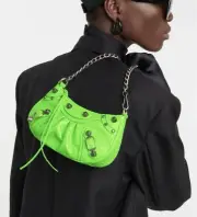 Balenciaga Mini Le Cagole Bag In Acid Green