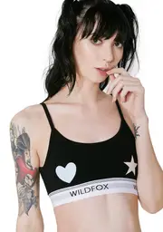 [Wildfox Couture] Heart And Star Soft Cup Bra