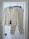 WEEKEND MAXMARA LINEN PANTSUIT SZ 6 NWT $785