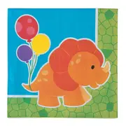 Little Dino Large Napkins / Serviettes (Pack of 16)