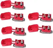 ULTECHNOVO 6 Pcs Automatic Reset for Open Circuit Automotive Auto Reset Circuit Breaker Circuit Breaker for Vehicle Thermal Circuit Breaker Auto Reset Fuse Auto Red Plastic