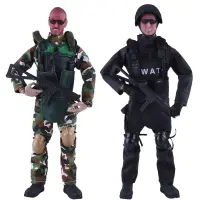 在飛比找蝦皮購物優惠-可動人偶 模型 軍事玩具兵人模型手辦士兵軍人特種兵特警可動可
