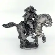 Barbarian Cavalry Champion 28mm Metal Unpainted