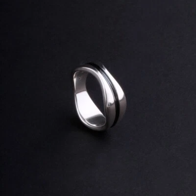 Georg Jensen Sterling Ring # 574. Silver. Modern. Regitze Overgaard. NEW
