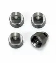 ST Racing Concepts ALUMINUM SHOCK CAPS FOR YETI/WRAITH/EXO/BOMBER (4) GUNMETAL