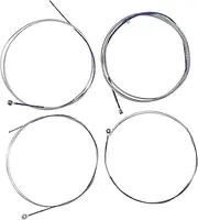 Vaguelly 4pcs Zhongruan String Set Steel Replace Key Tags 1st Acoustic Guitar Accessories Wind Instruments Zhongruan Parts Part Accessory Zhongruan Replacing Accessories Guitar Tool Silver