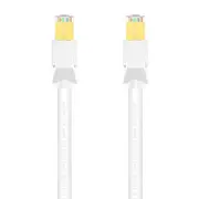 2x Cruxtec CAT8 40GbE SF/FTP Triple Shielding PoE Ethernet Cable 5m White