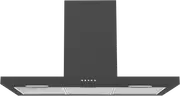 Haier 90cm Box Chimney Rangehood Black