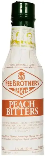 Fee Brothers Peach Bitters 150ml