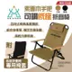【KZM】素面木手把可調低座折疊椅-黑色(附專用椅套)K20T1C012BK 耐重80kg 折疊椅 露營椅 露營 悠遊戶外