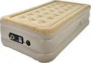 Serta Raised Air Mattress with Never Flat Pump | Luxury Inflatable Mattress with Built in Air Pump to Ensure a Good Night’s Rest | Heavy Duty Blow Up Mattress with Self Inflating Pump