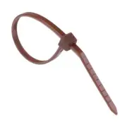 2.5mm x 100mm Brown Zip Cable Tie - Pack of 100
