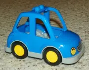 LEGO - Duplo Car High Cab w/ Headlights & Duplo Rabbit, Yellow Hubs / Tires