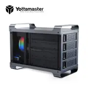 Aluminum USB 3.0 4 Bay Hard Drive Enclosure Type-B For 2.5" 3.5" SATA HDD SSD