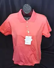 Marbas Tessuto/Filo di Scozia Women's Golf Polo "Mauna Kea" Coral Size S