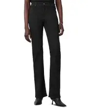Allsaints Haldan High Rise Slim Bootcut Jeans in Perfect Black
