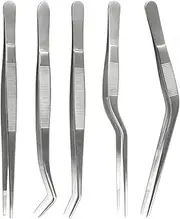 Set Of 5 Kitchen Tongs Cooking Tweezer Barbecue Tweezers Practical Food Holder Cooking Tools
