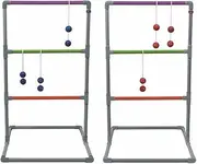 [Champion Sports] Outdoor Ladder Ball Game: Backyard Party, Camping & Beach Games Ladder Golf Set