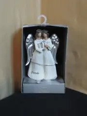 NEW St Nicholas Square FRIENDS Angel Figurine Ornament Peace & Love