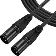 uxcell 3-Pin XLR Male to Male Mic Cable 10 ft XLR Male to Male Adapter Microphone Cable for Stage Studio Cable