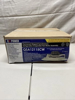 New QM Power Q-SYNCH QSM12-1A-CW QSA12115CW Evaporator Fan Motor Assembly