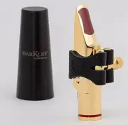 Barkley Malbec 7 Metal Gold Alto Sax Mouthpiece with Lig & Cap Made in Brazil