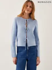 Monsoon Blue Tula Tie Cardigan (F91718) | $127