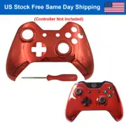 For Xbox One Controller Replacement Housing Front Shell Case Cover Chrome Red