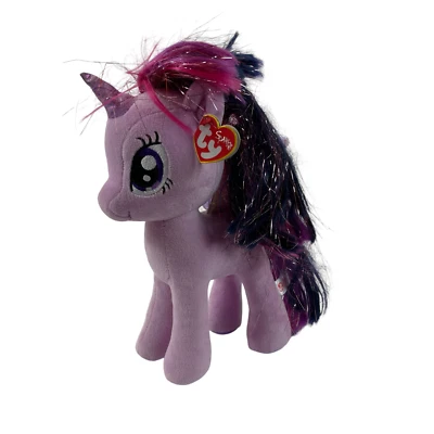 A177 Ty Classic Sparkle My Little Pony Twilight Plush 11" Stuffed Toy Lovey