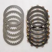 Clutch Friction Steel Plates Kit 5Y1-16321-00 /(6) 360-16325-00 /(5,1.2) Compatible with Yama.ha Exciter SR250 TT250 XT250 1980-1983