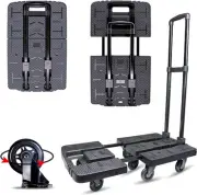 Folding Hand Truck Portable Trolley Dolly Compact Utility Cart with 245Kg/540...