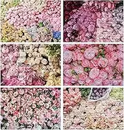 Rub on Transfers for Furniture and Crafts: 6 Pcs Large Rose Rub on Transfer, Romantic Floral Vintage UV DTF Sticker Decals Waterproof for Wood Tables Walls DIY Home Office Decor(8.3×12-in)