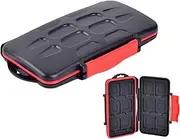 SD Card Organiser Card Holder | 12 Slots | Waterproof and Shockproof | Storage Case for Memory Cards SD/SDHC/SDXC