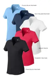 Puma Golf - 597695 Ladies Cloudspun Performance Free V-Neck Polo, UPF 40, NWT!