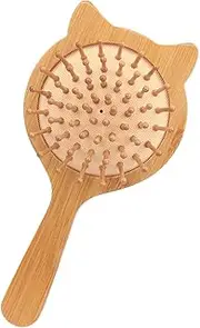 HONMEET Cat Comb for Women Brush Scalp Massage Smooth Neat Hair Styling Bamboo Hair Comb
