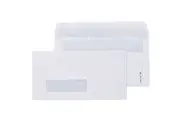 Cumberland DL Envelopes Window Secretive Self Seal Easy Open 80GSM 110x220mm Box 500