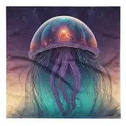 "Inner Sea" Bandana Psychedelic Space Jellyfish Galactic Cnidarian Medusa ET