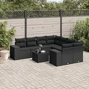 Garden Sofa Furniture Set Patio Tables, Chairs, Outside, Rattan, Small and Piece for Balcony, Deck, 9 Piece