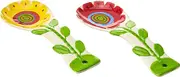 Appletree 62109 9-1/4-Inch Ceramic Spoon Rest, Set of 2, Yellow