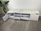 Granville Marble Bench High Gloss Polyurethane TV Entertainment Unit 3030