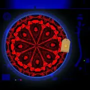 Crip Creatures Turntable Slipmat GLOW BLACKLIGHT 12 inch